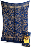 Luna Serena - Sarong / Pareo 4 ply - 06 Donkerblauw/bruin