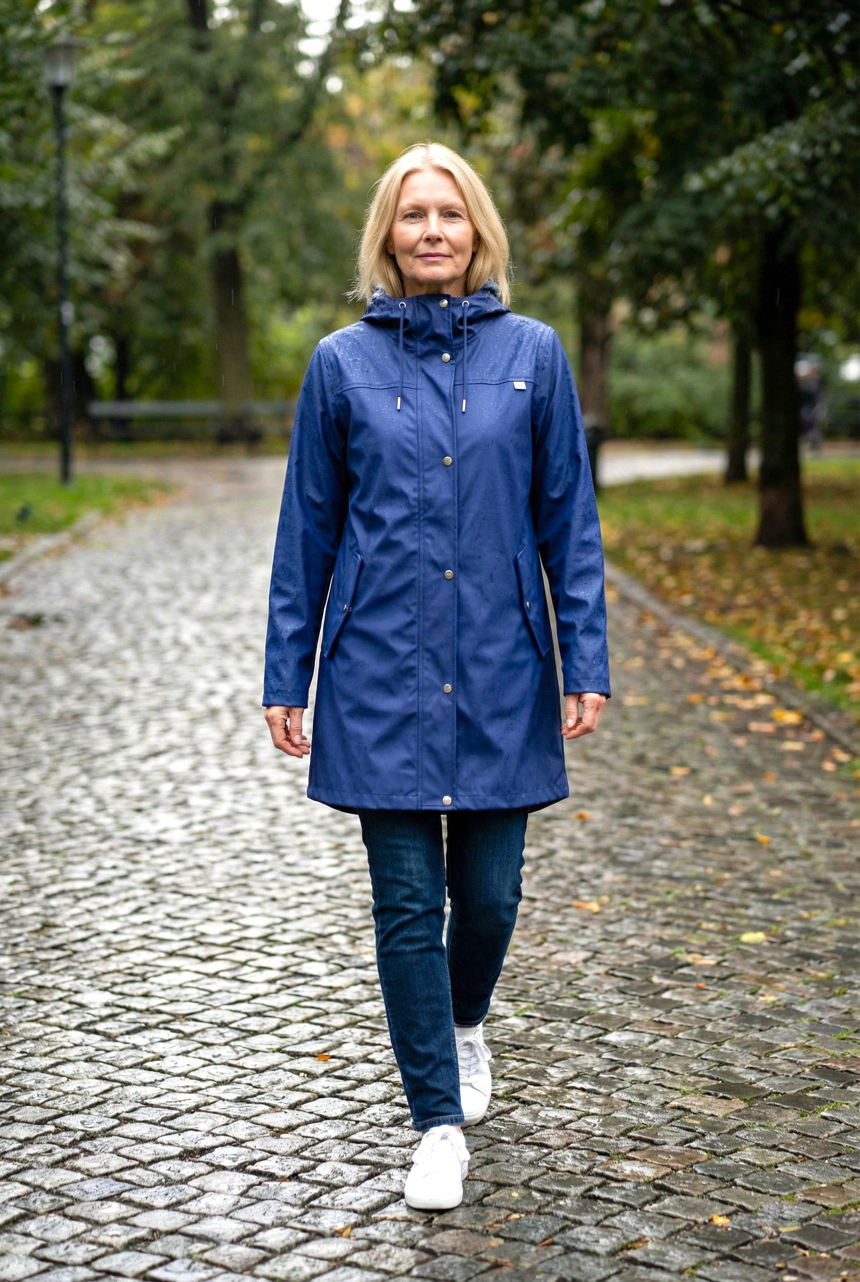Danefæ - Danerainlover  Regenjas 100% Waterdicht - Blue Purple tussenjas