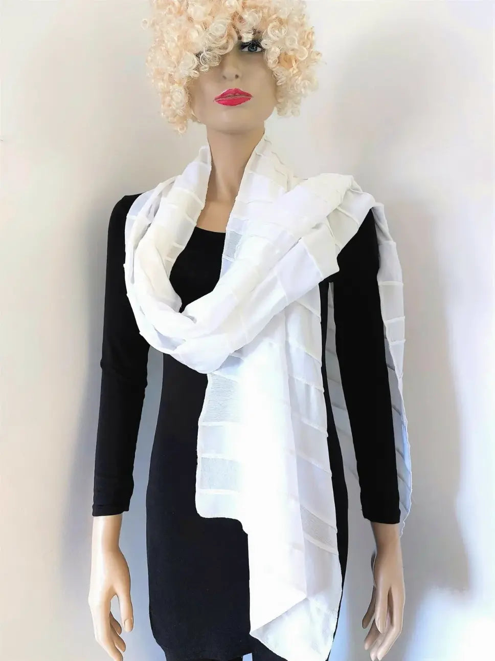 Liz & Joe - Extra Large viscose sjaal - Naturel