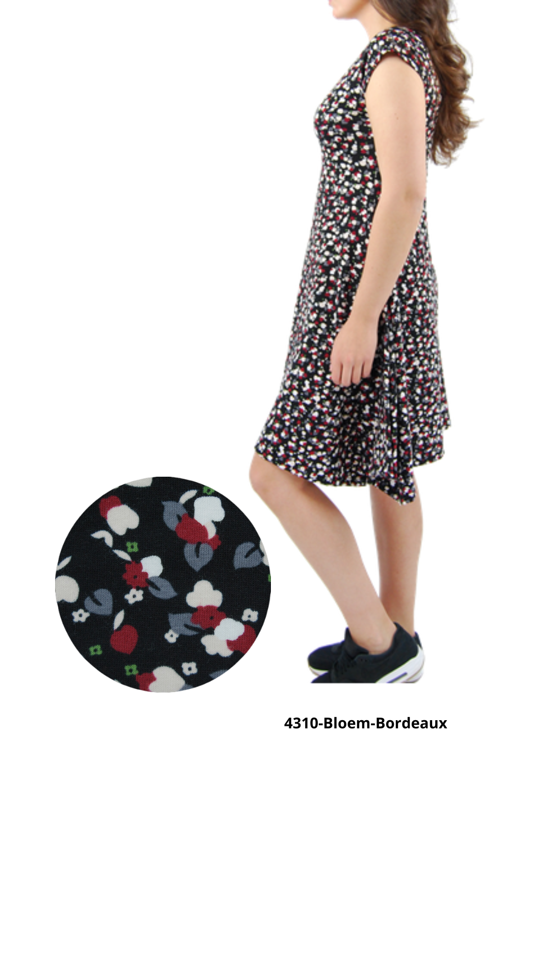 Boris - Mouwloze zomerjurk Bloem print - 4310.1