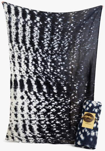 Luna Serena - Sarong / Pareo 2 ply - 10 Black/white