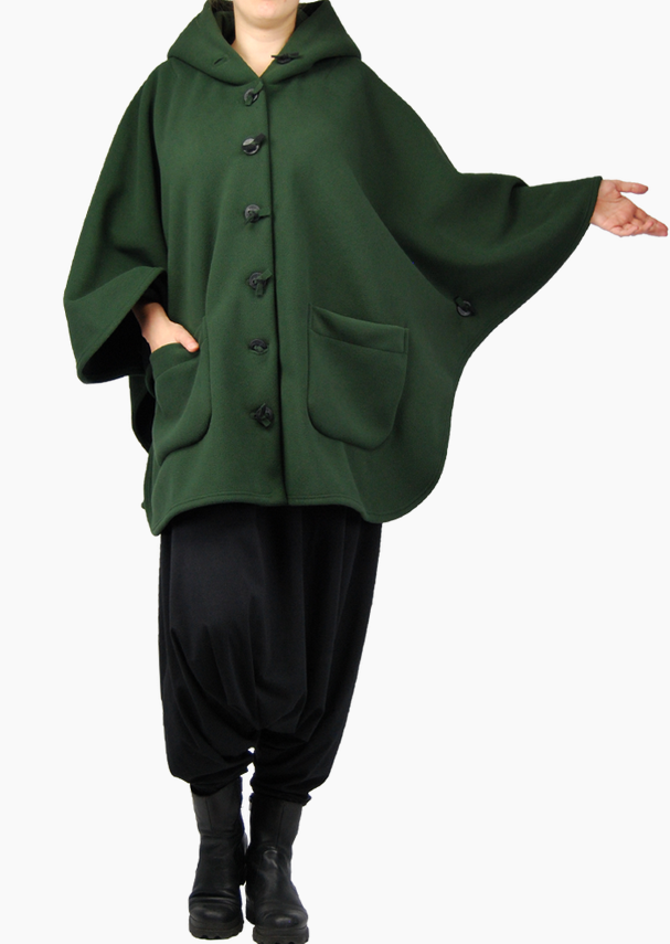 Boris - Ponchocape met capuchon t/m maat 60 - nr. 1020