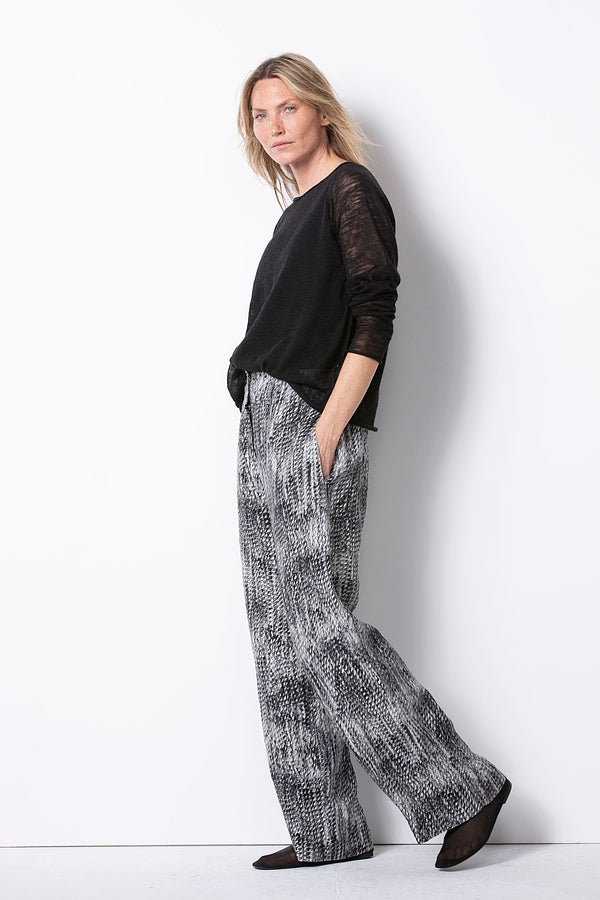 OSKA®- Broek 542 Wash - Print 990 Black/white - Maat 1
