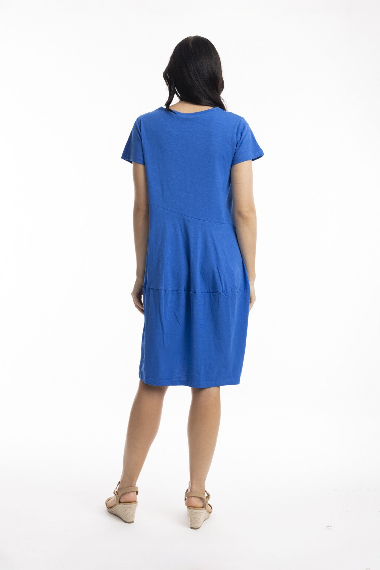 ORIENTIQUE - Jurk Bubble 1134 - Electric Blue