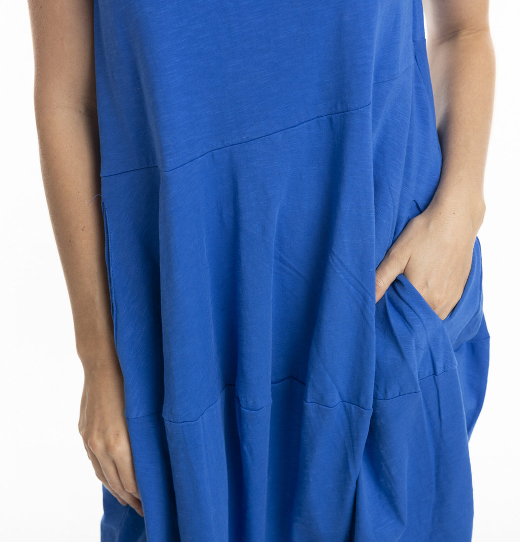 ORIENTIQUE - Jurk Bubble 1134 - Electric Blue