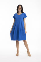 ORIENTIQUE - Jurk Bubble 1134 - Electric Blue