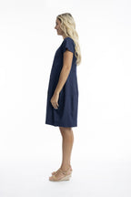 ORIENTIQUE - Jurk Bubble 1134 - Navy