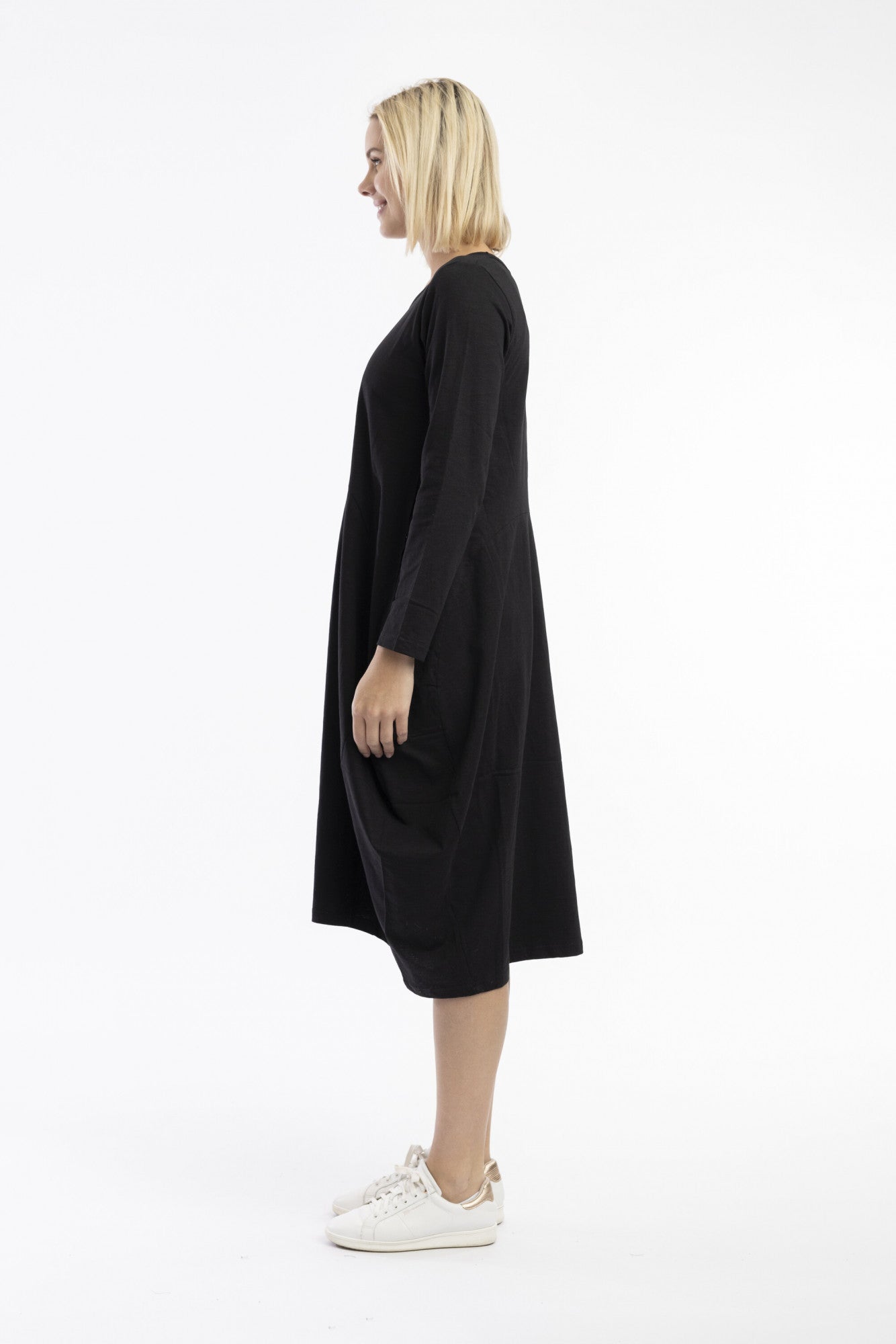 ORIENTIQUE - Essential jurk bubble - Navy
