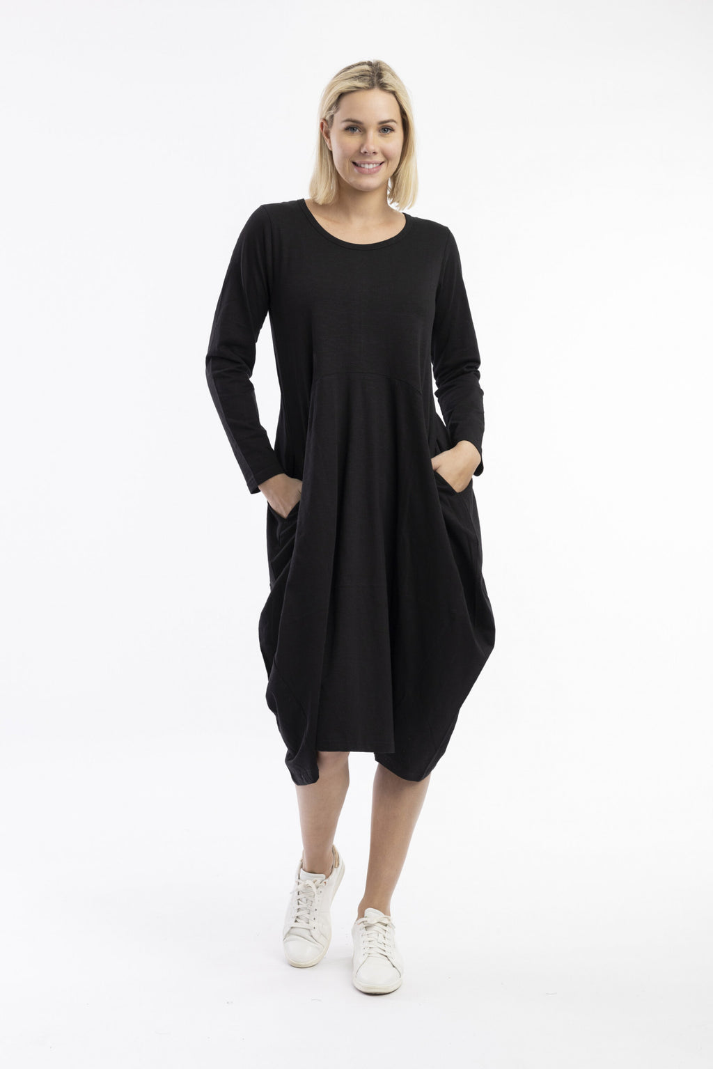 ORIENTIQUE - Essential jurk bubble - Navy