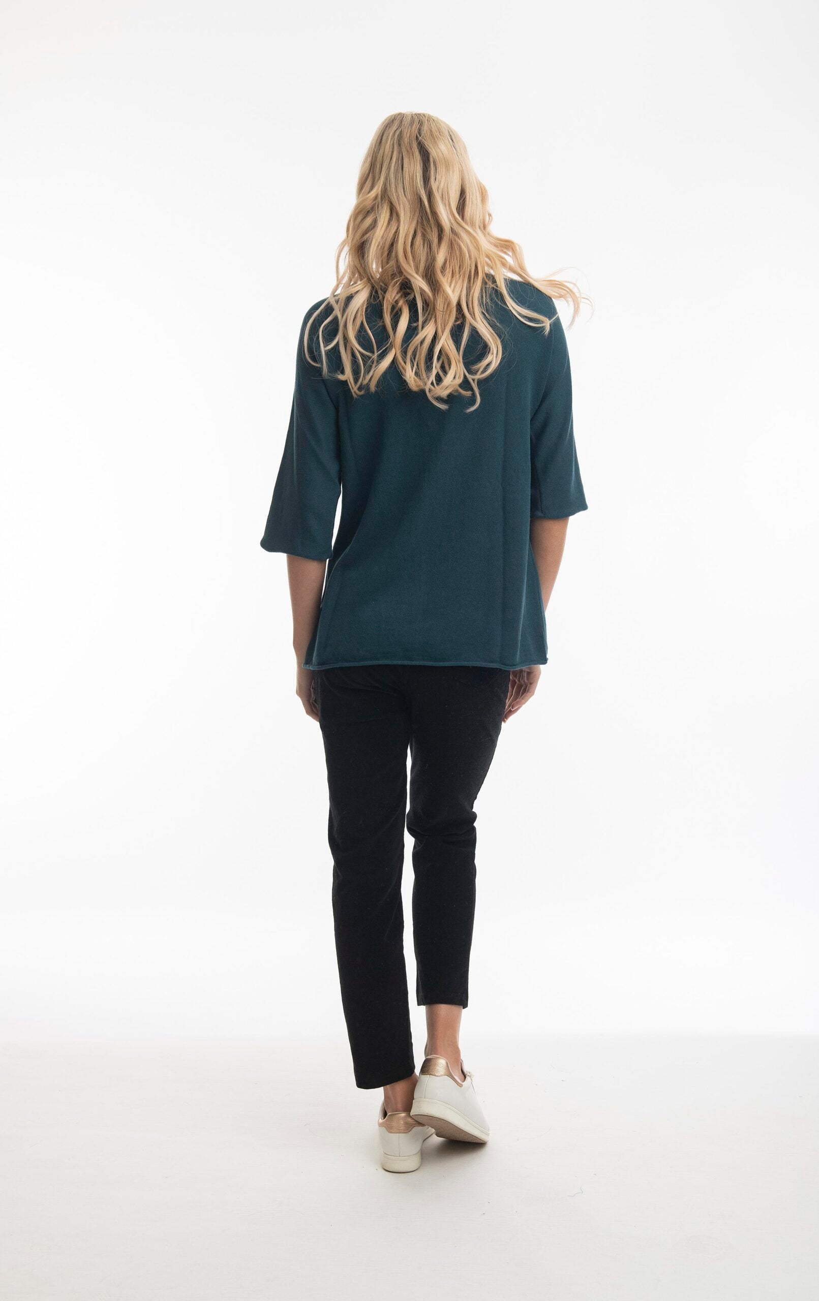 ORIENTIQUE - corduroy kort tussenjas - Mediterranean*