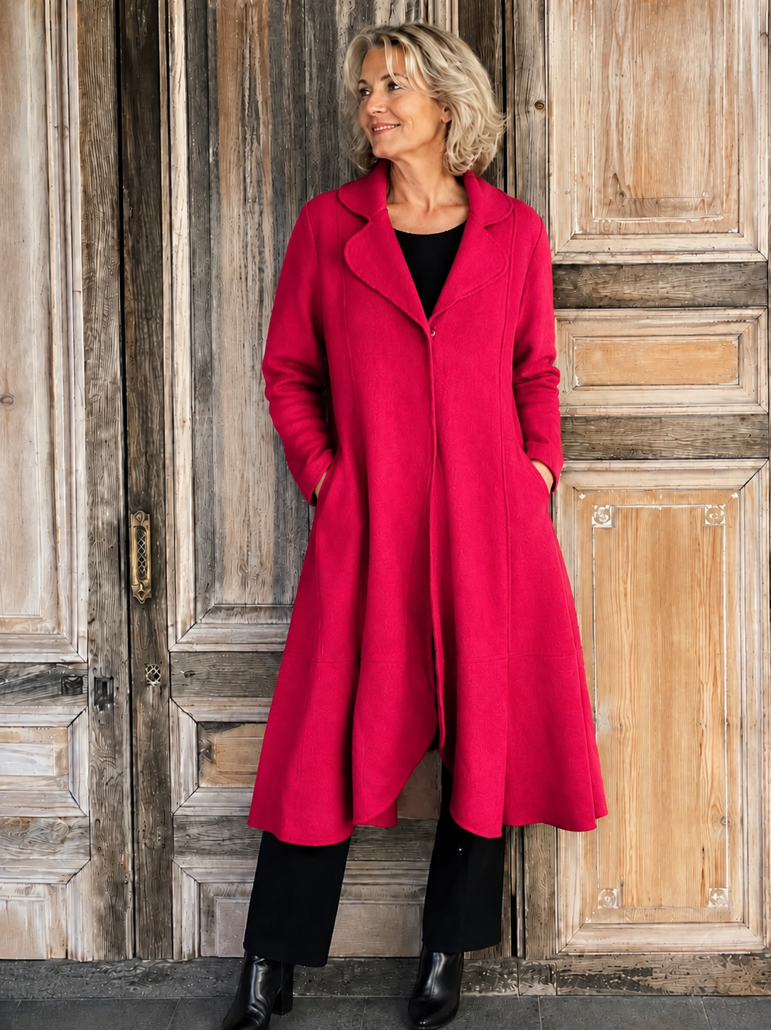 HeArt - Marne lang vest MW - Red
