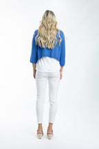 ORIENTIQUE - Bolero vest Tie Shrug - Electric Blue