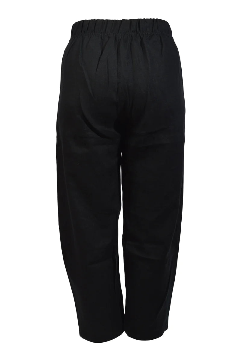 E-Avantgarde - Linnen broek - zwart *