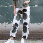 E-Avantgarde - Broek wit print *