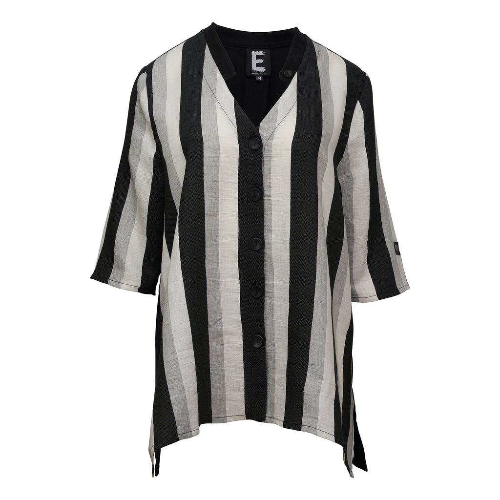 E-Avantgarde - Blouse - Black white - Maat M