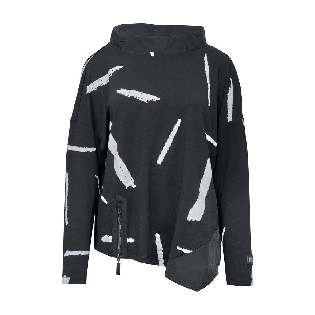 E-Avantgarde - Blouse 14611-9 - Print Black/white