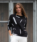 E-Avantgarde - Blouse 14611-9 - Print Black/white