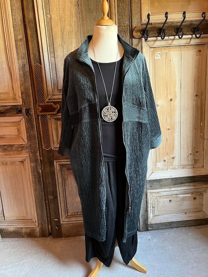 E-Avantgarde - Jurk 14863 - Petrol