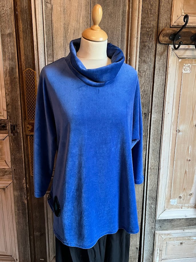 Geesje Sturre - Trui losvallende col 635756 - #724 Koningsblauw