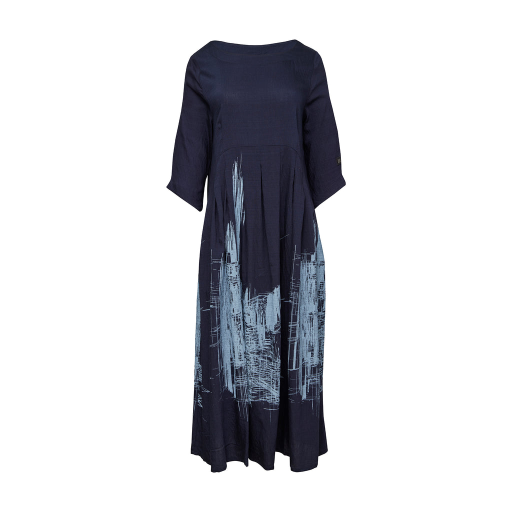 E-Avantgarde - Jurk 15004 - Navy Sky