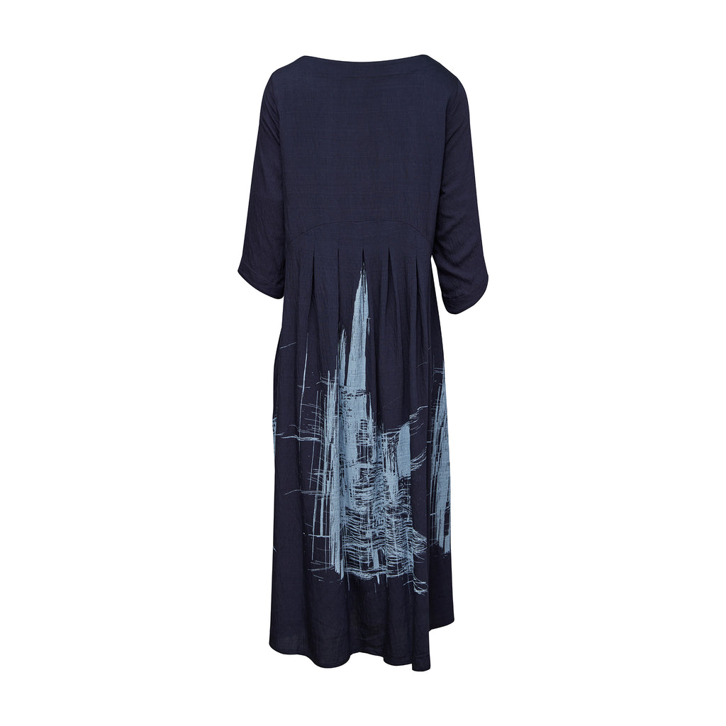 E-Avantgarde - Jurk 15004 - Navy Sky