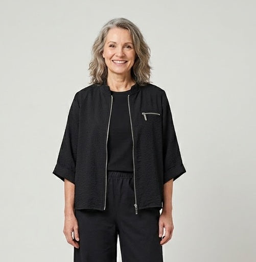 E-Avantgarde - Blouse jasje 15140 -99 - Black