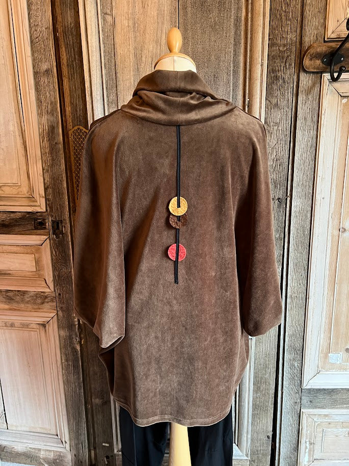 Geesje Sturre - Trui losvallende col 635558- #716 Bruin