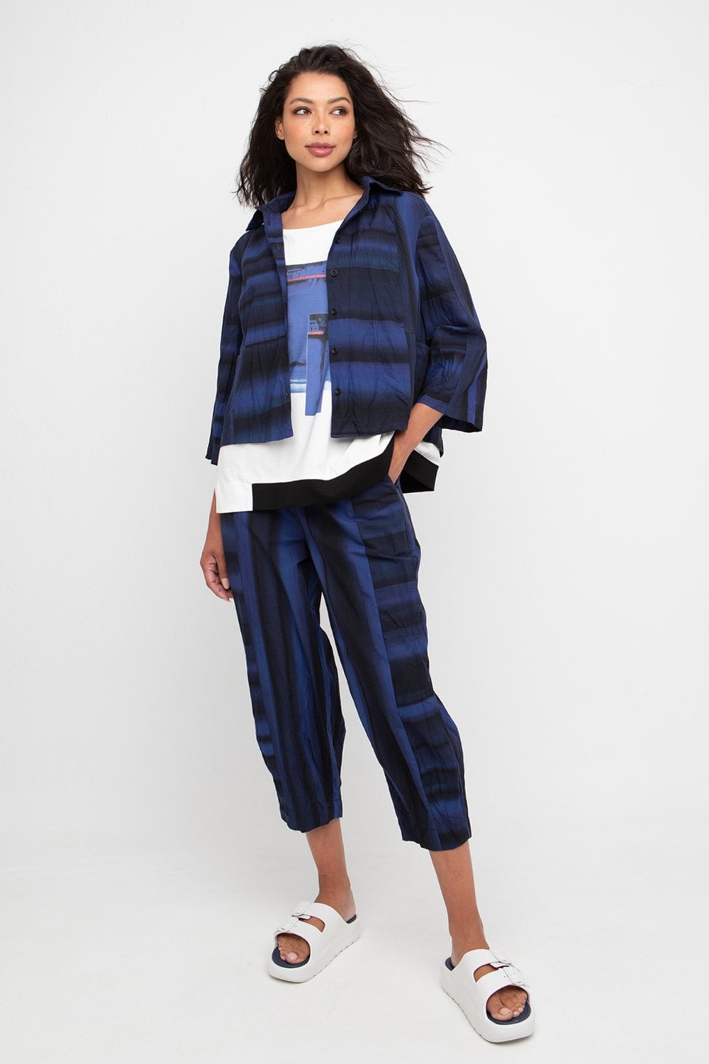 Ozai N Kü - Crinkle broek 860784 - Print Pleats