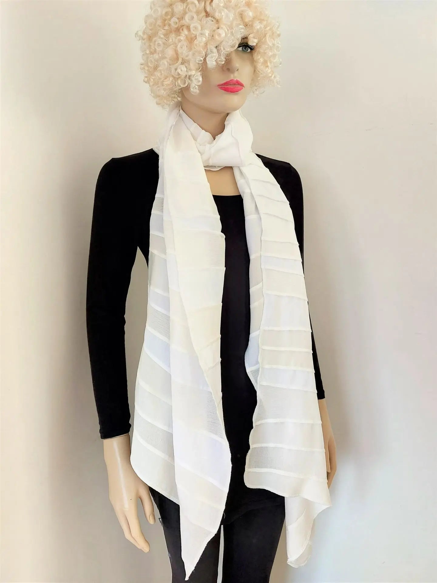 Liz & Joe - Extra Large viscose sjaal - Naturel