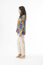 ORIENTIQUE - Zapallar Top V hals - Print