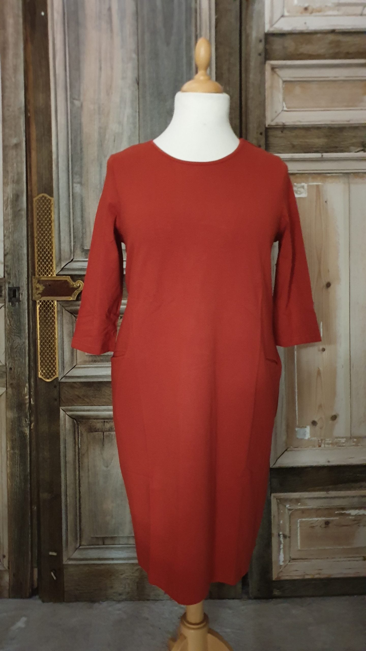 Himalaya Dress Ally GOTS rust