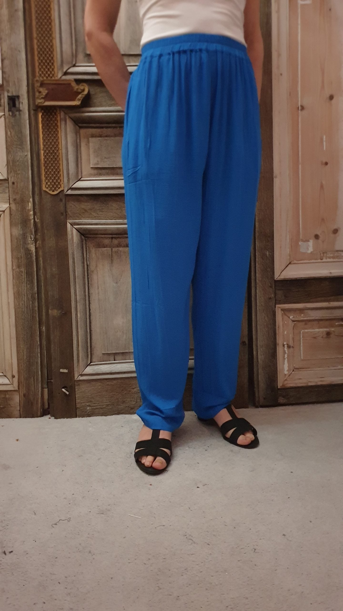 Angel Circle Pant plain crincle viscose AC4087*