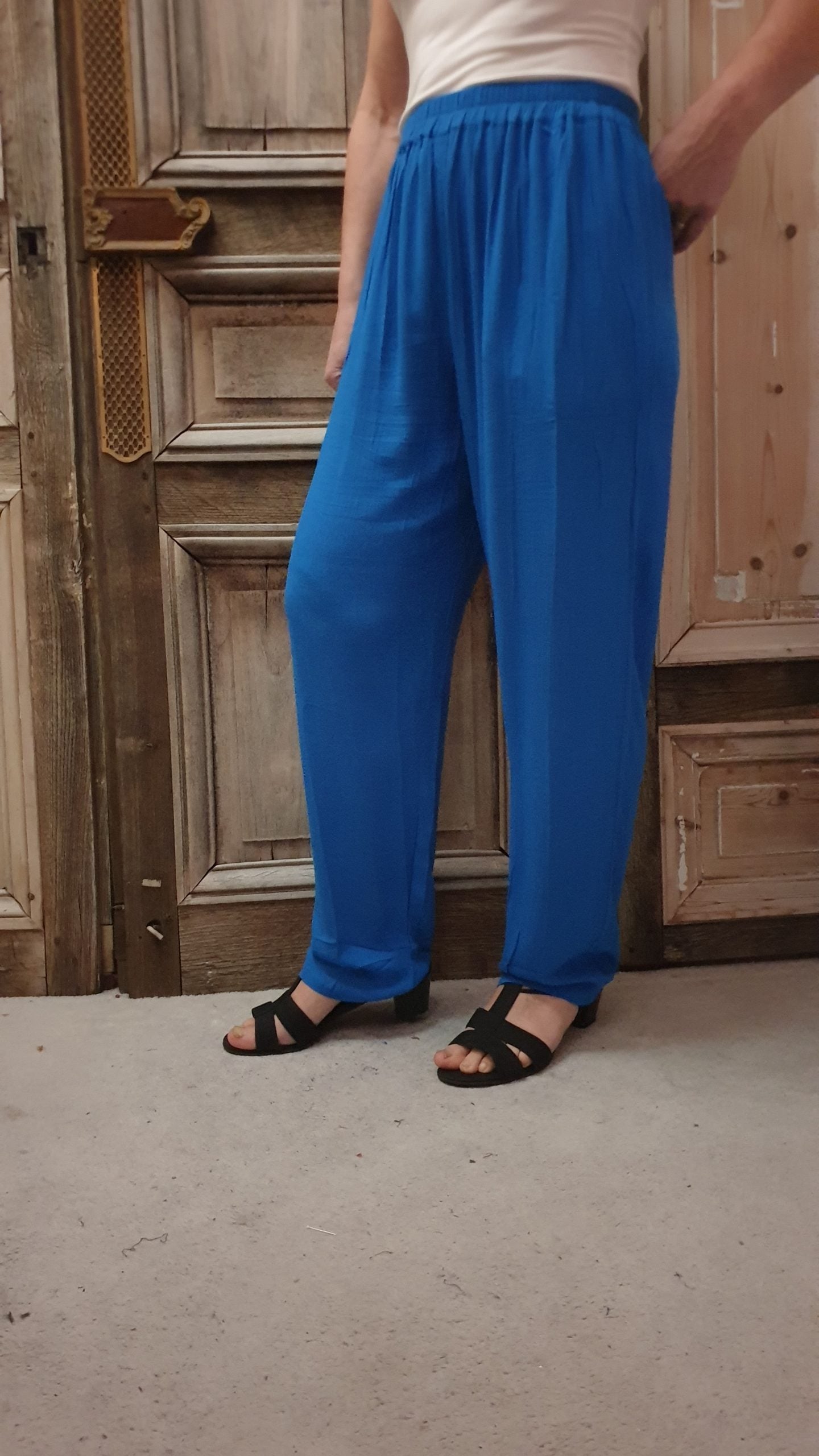 Angel Circle Pant plain crincle viscose AC4087*