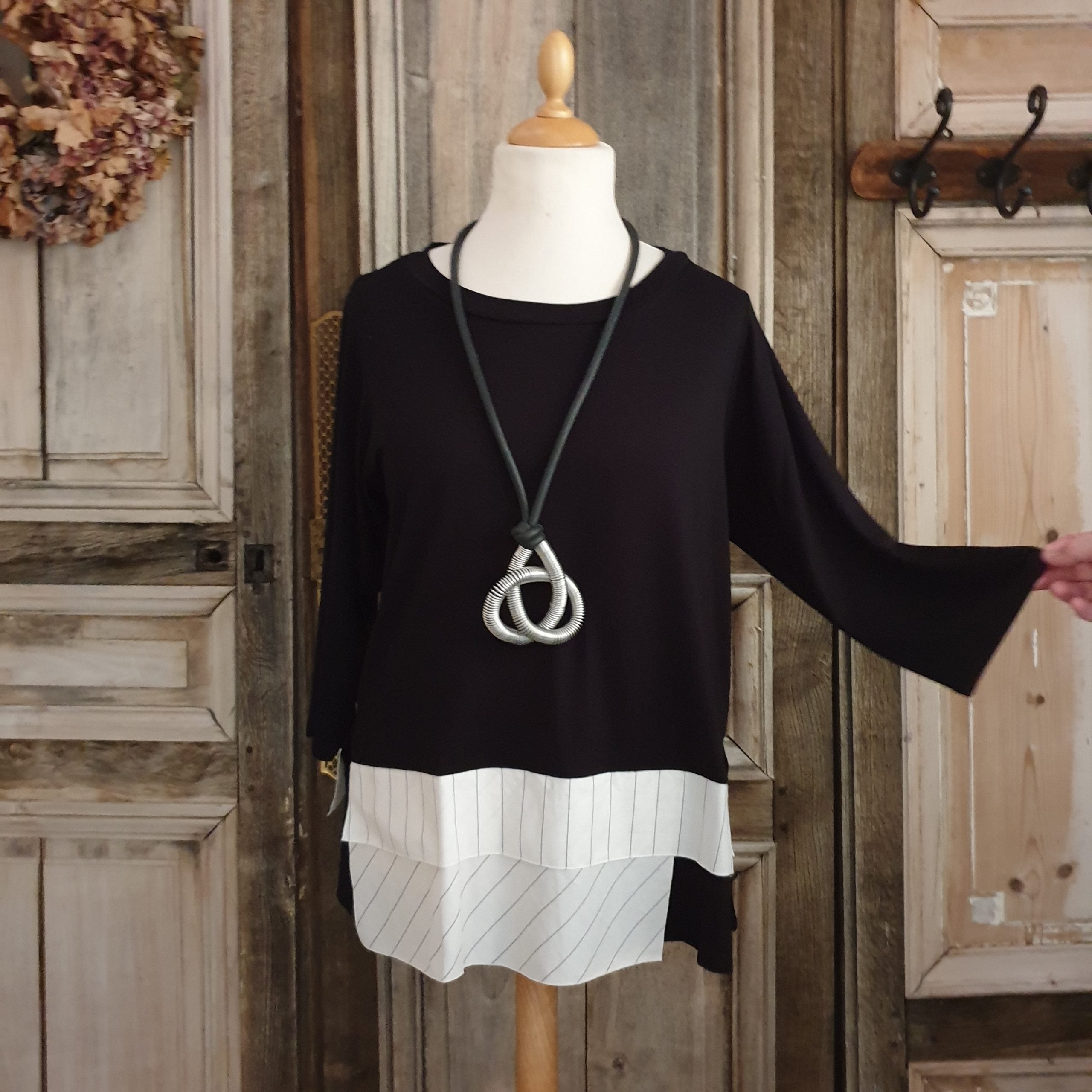 Luukaa shirt 21Y0109 - Black / white