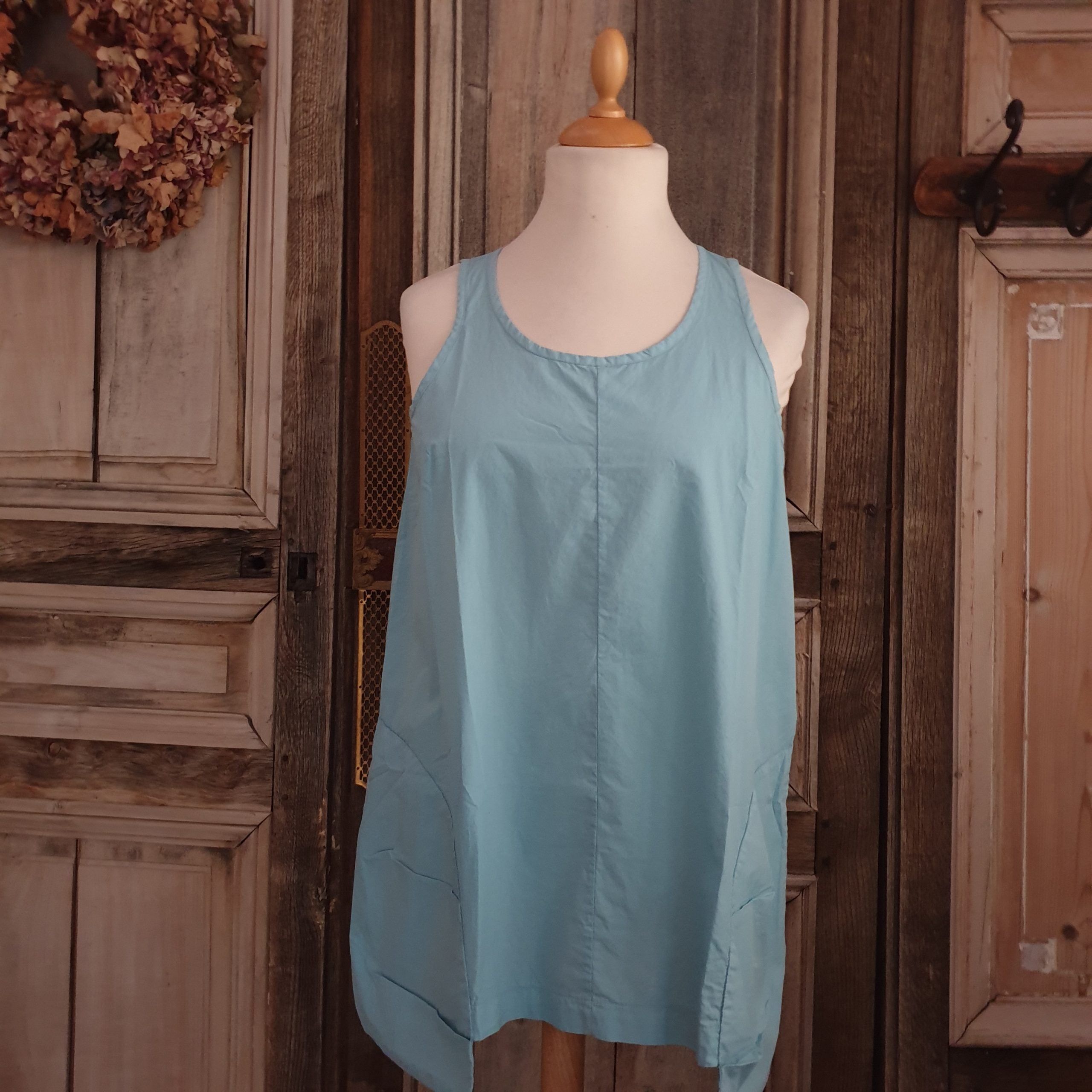 Luukaa - Mouwloze top - licht blauw/groen
