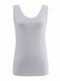 Dolcezza - Basic Mouwloze top Grijs