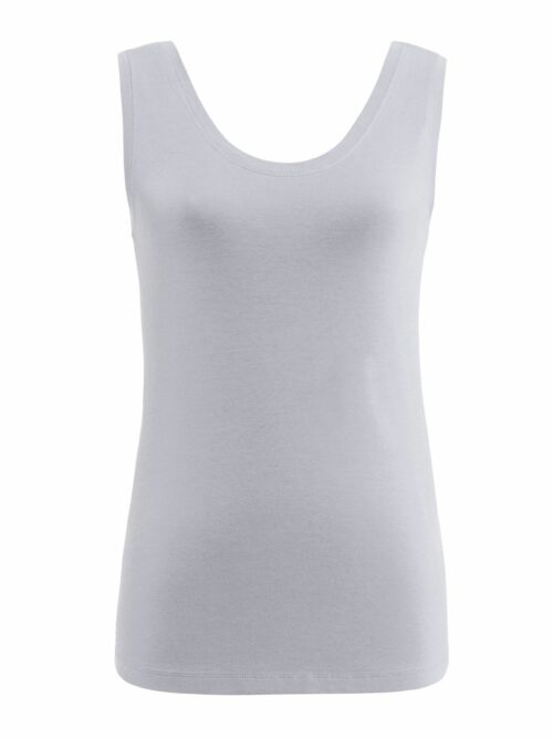 Dolcezza - Basic Mouwloze top Grijs