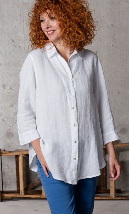 HEIDEKÖNIGIN - Linnen blouse Wit - Maat S