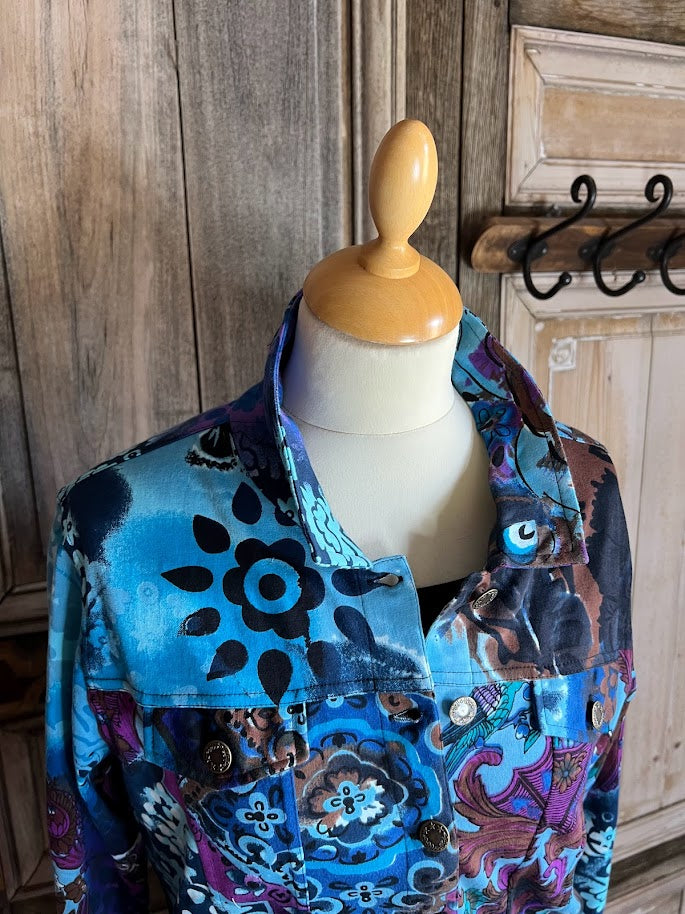 ORIENTIQUE - Biker Jacket - Mandala - Maat 38*