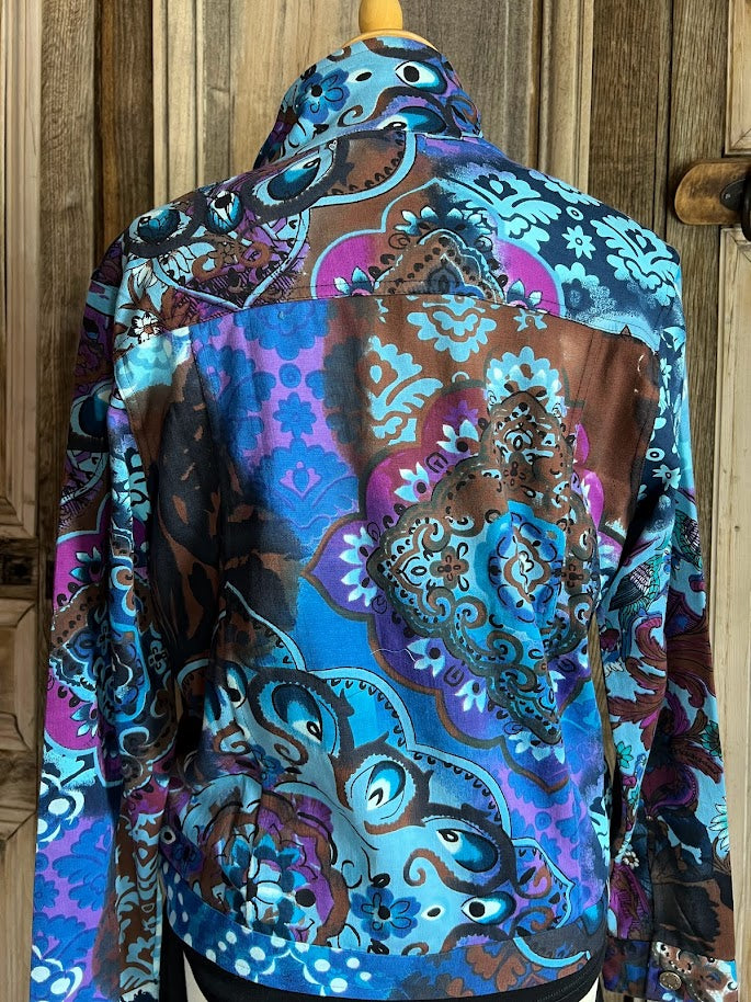 ORIENTIQUE - Biker Jacket - Mandala - Maat 38*