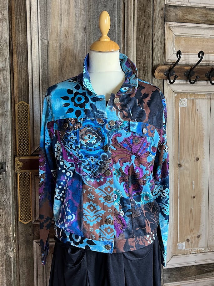 ORIENTIQUE - Biker Jacket - Mandala - Maat 38*
