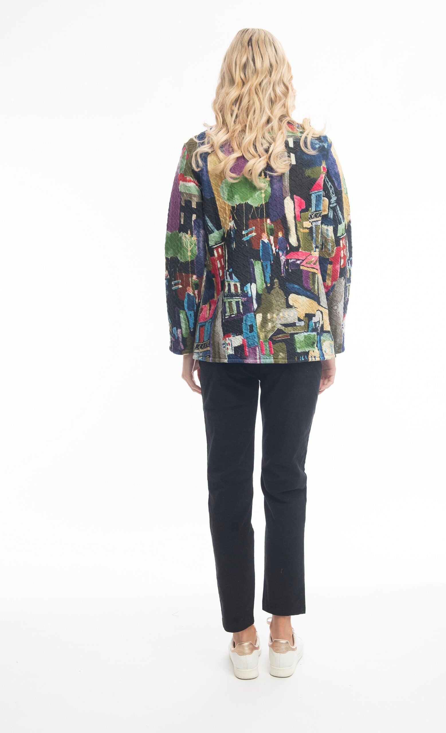 ORIENTIQUE - Madam Butterfly jasje met ritssluiting - Print*