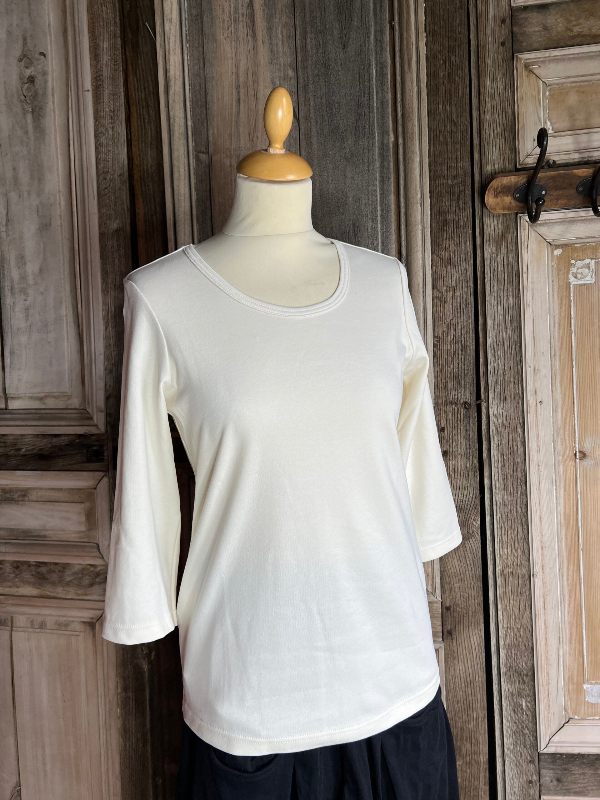 Geesje Sturre - Basic shirt - kleur Roomwit