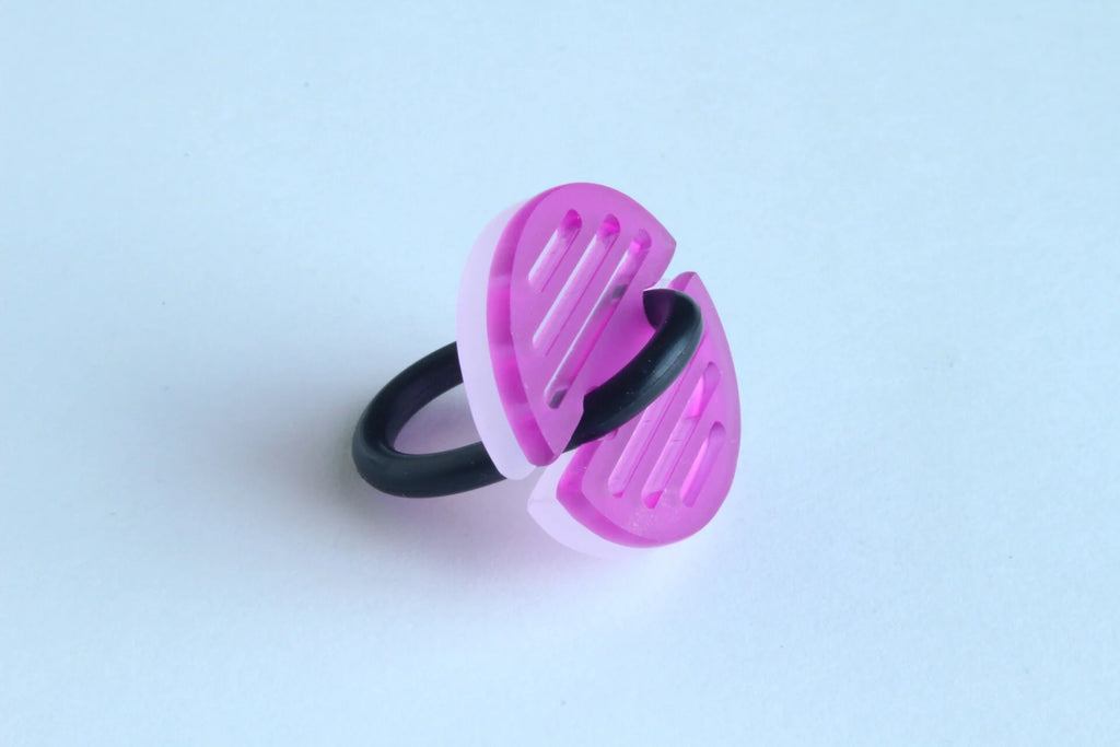 Trijn sieraden - Ring cirkels - (#R25-48) - Cyclaam