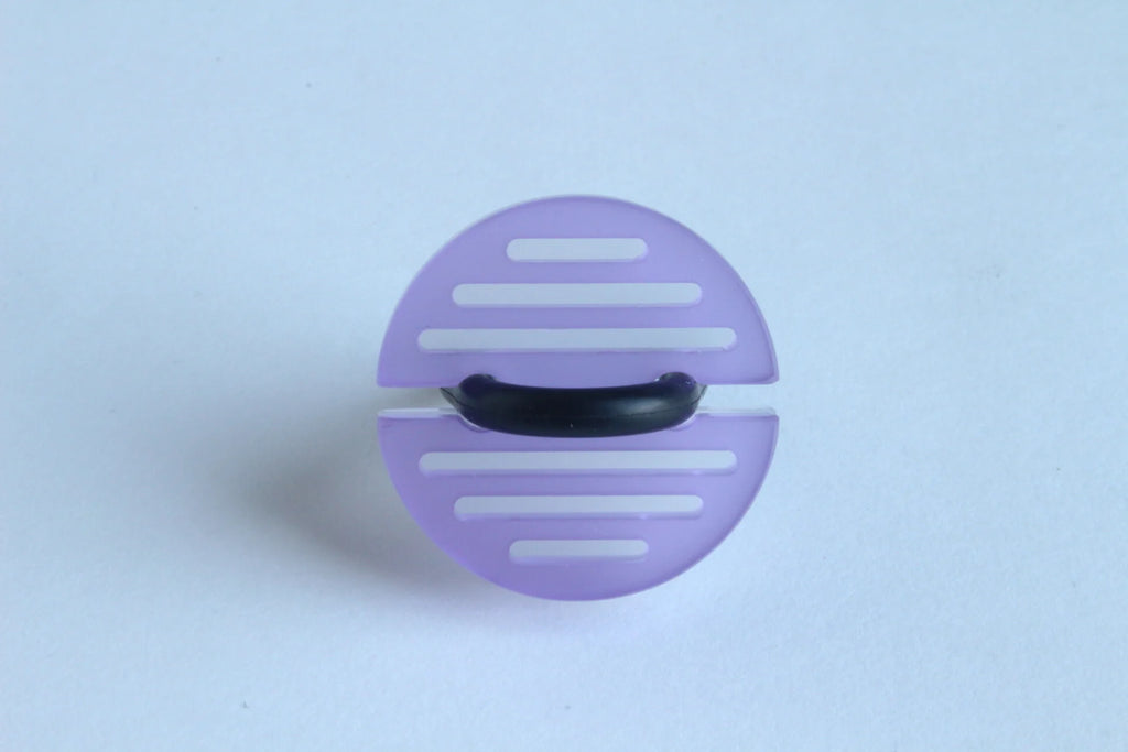 Trijn sieraden - Ring cirkels - (#R25-48) - Paars