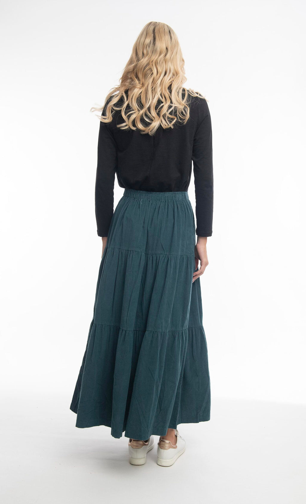 ORIENTIQUE - Corduroy Rok - Mediterranean*