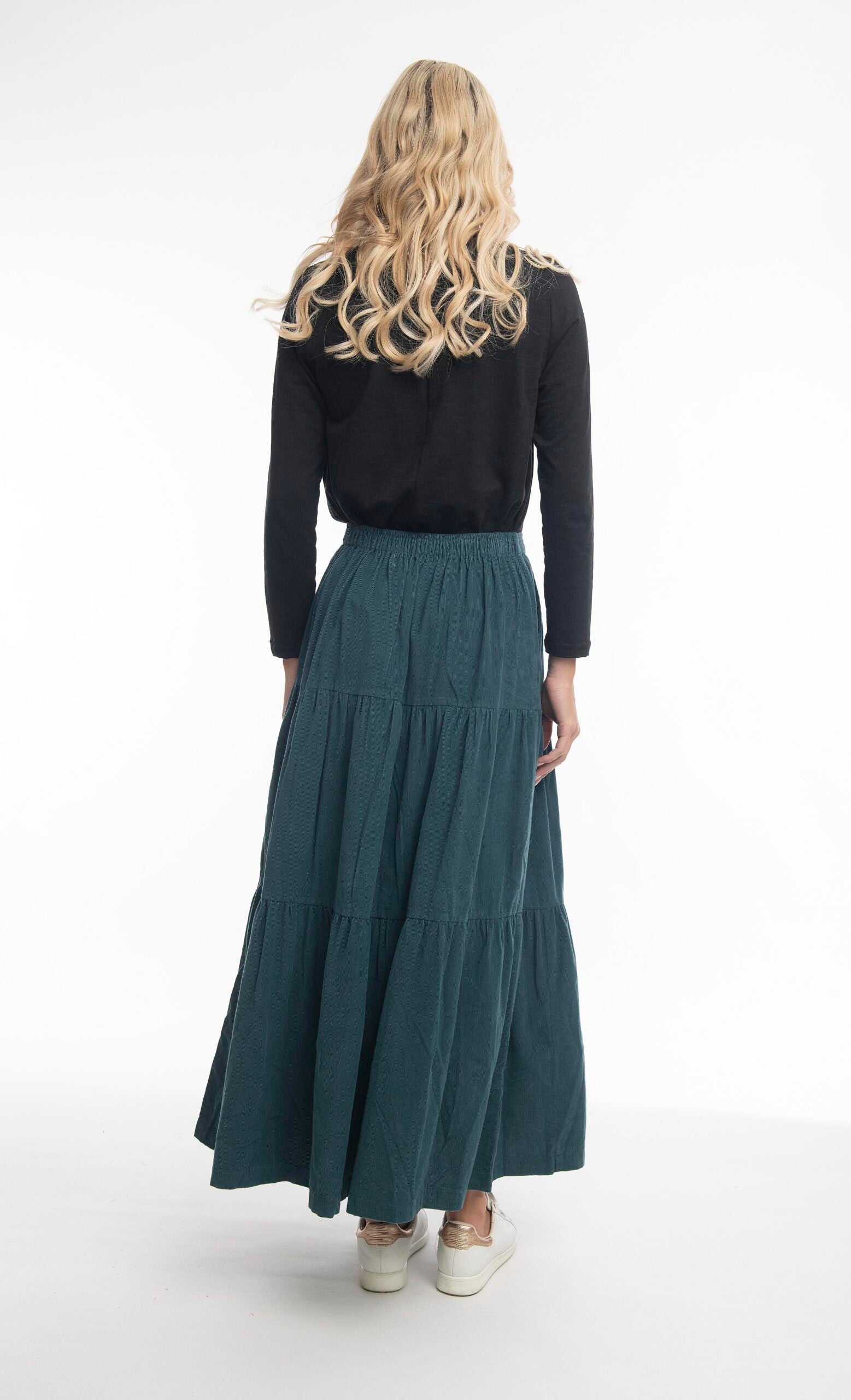 ORIENTIQUE - Corduroy Rok - Mediterranean*