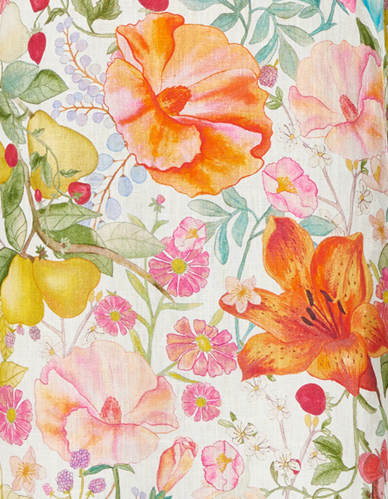 HIMALAYA - Eliza Linnen jurk Bloem
