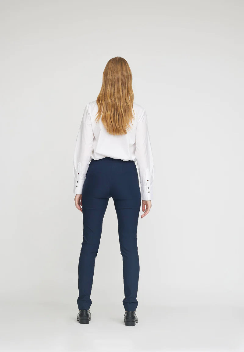 LauRie - Vicky Slim ML (#27016) EcoVero Viscose - Navy