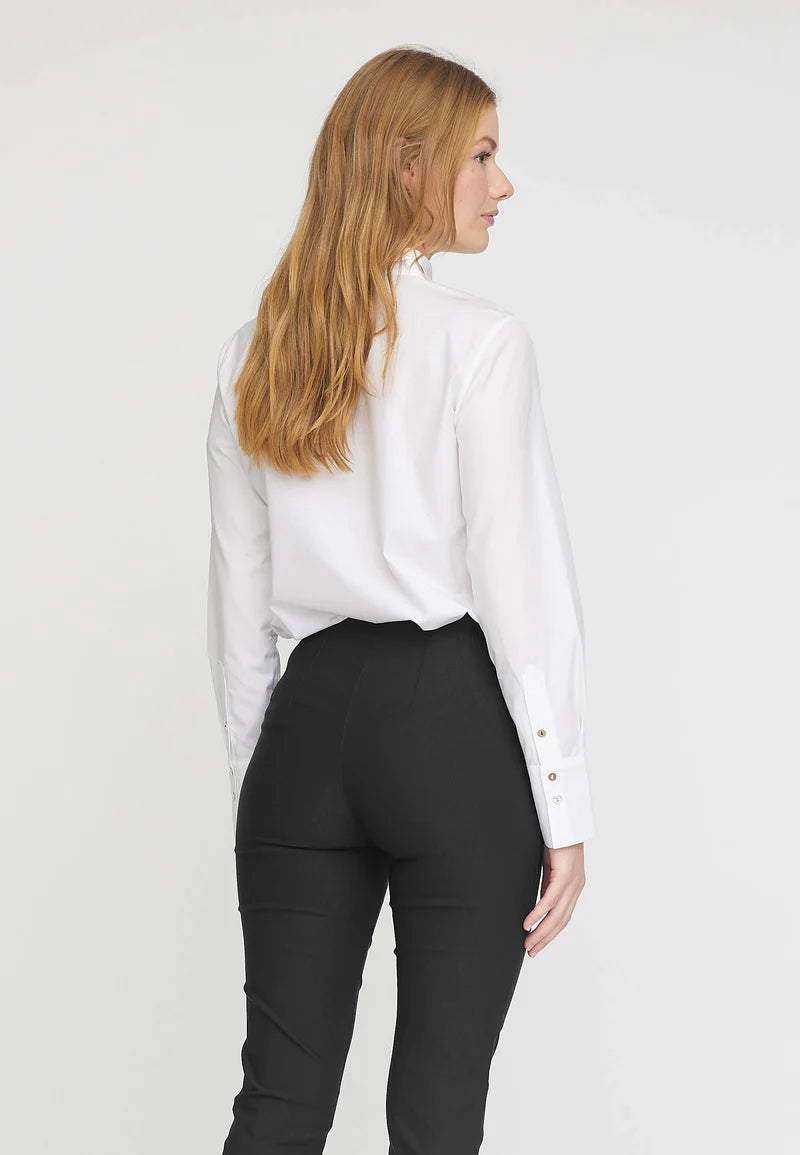 LauRie - Vicky Slim ML (#27016) EcoVero Viscose - Black - Maat 44